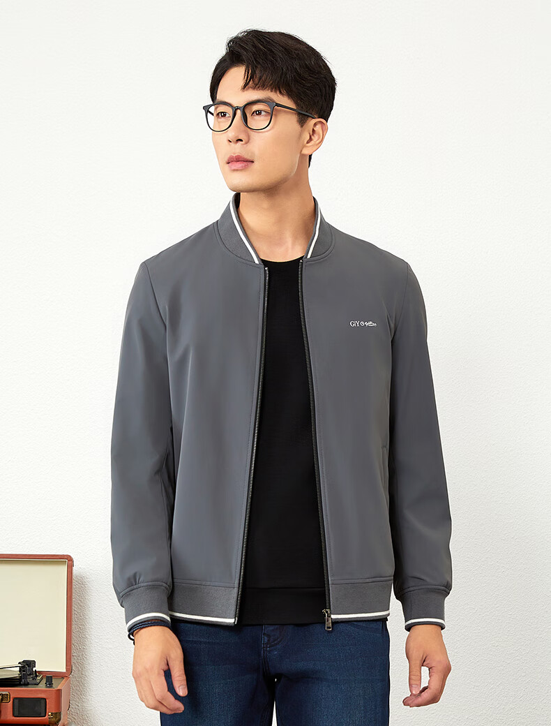 Goldlion GY Men's Autumn Winter Easy-Care Three-Proof Jacket JPB0133-MK132 Navy Blue L 5