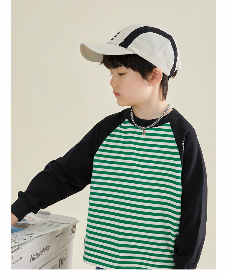 Duoduo Boys' Sweatshirt 2026 Spring Autumn Kids Waffle Stitch Raglan Sleeve Simple Versatile Top for Older Children 21