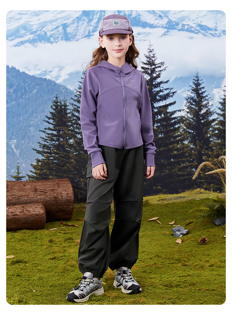 Disney Girls' Spring Cargo Pants, Children's Trousers, Girls' Sweatpants, Straight-Leg Stylish Joggers for Older Kids, Gray, Size 150 14