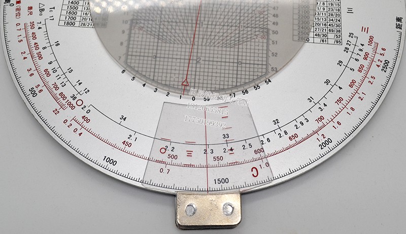 pp89式60迫击炮计算盘 炮兵 总参军训部配发 测量工具计算