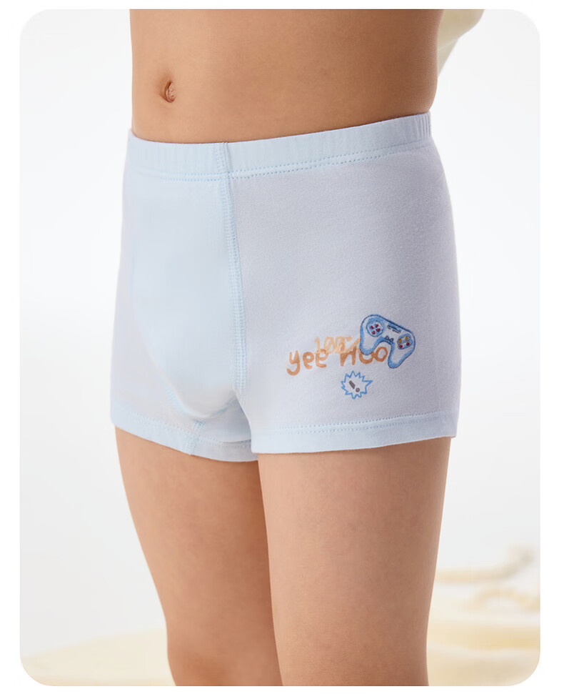 YEEHOO Cotton Boxer Briefs for Kids, Antibacterial, Comfortable, Skin-friendly, New Style 18