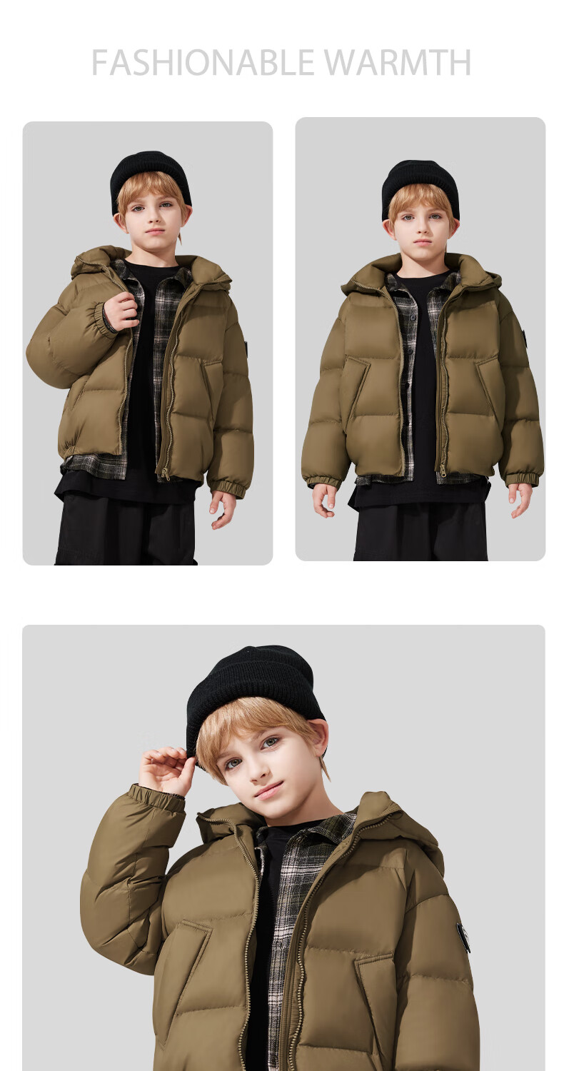 Disney Kids Three-Proof Hooded Down Jacket 2025 Winter New Thickened Warm Girls Boys Coat Trendy Top 5