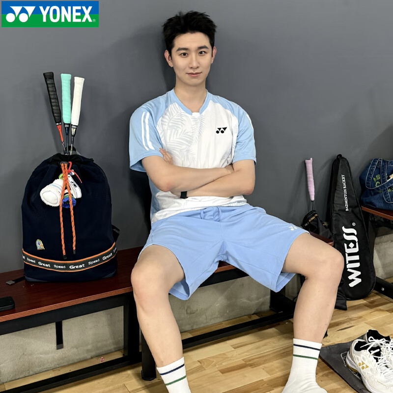 YONEX Badminton Sports T-Shirt Short Sleeve Breathable Men's - 1100326BCR Champagne Color L 2