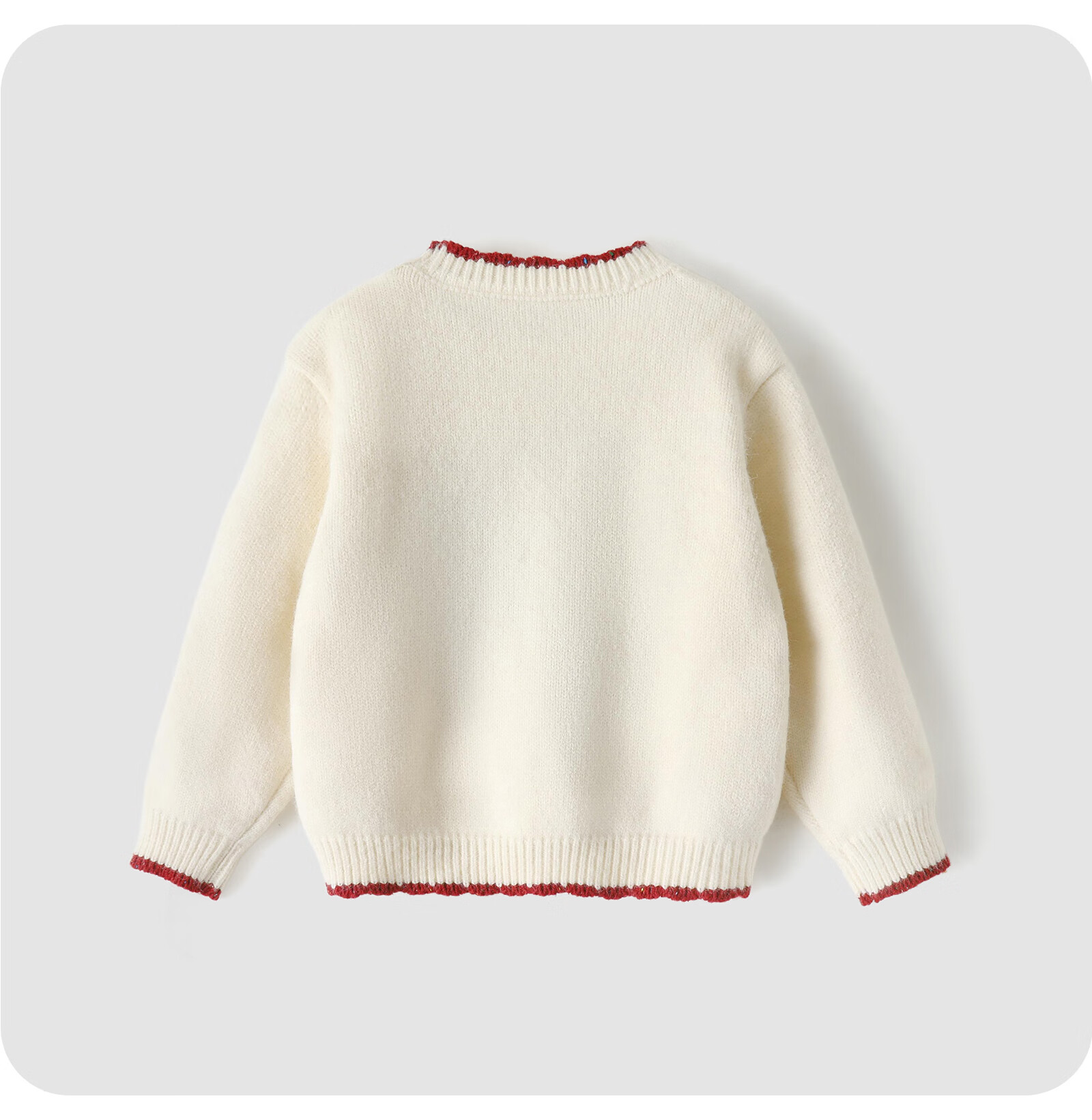 GOWINBABY Girls' Sweater Warm 2025 Winter New Baby Girl Base Knit Loose Soft Pullover 3