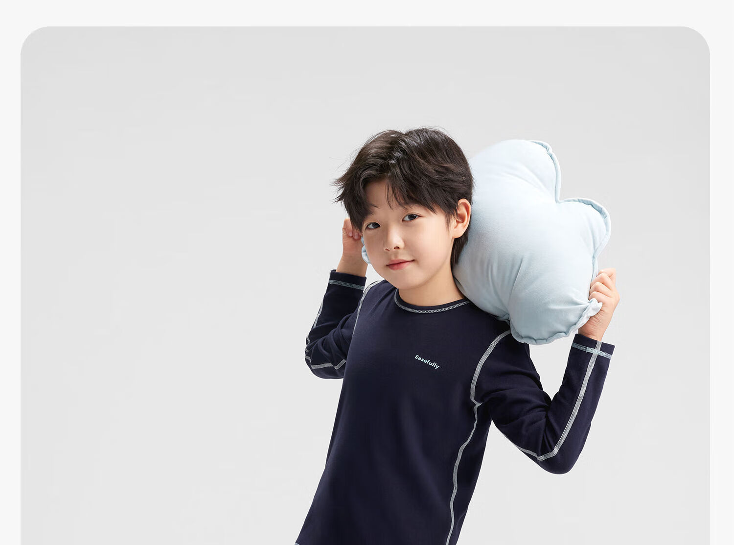 Zuo Xi Children's Thermal Underwear Set Boys and Girls Autumn Clothes 2025 New Homewear Base Layer Navy Blue 160 15