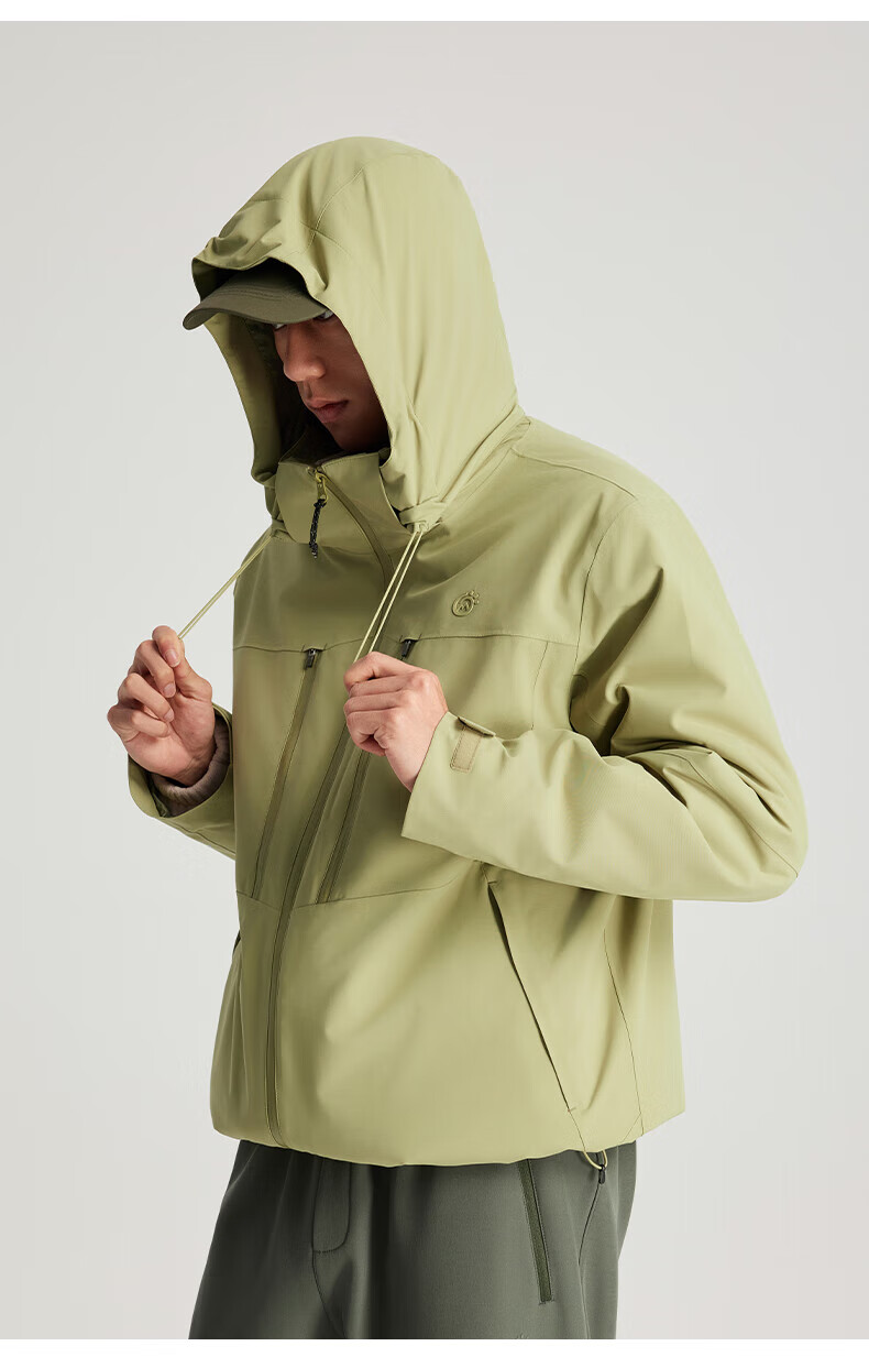 TECTOP Three-in-One Waterproof Hard Shell Jacket with Fleece Liner for Men Mountaineering 10