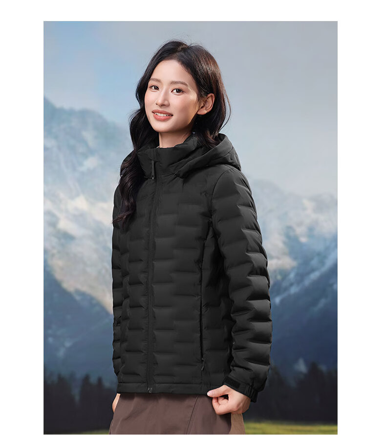 YAYA Lightweight Down Jacket Women 2025 Autumn Winter New Casual Versatile Short Hooded Comfortable Warm Duck Down Coat 20