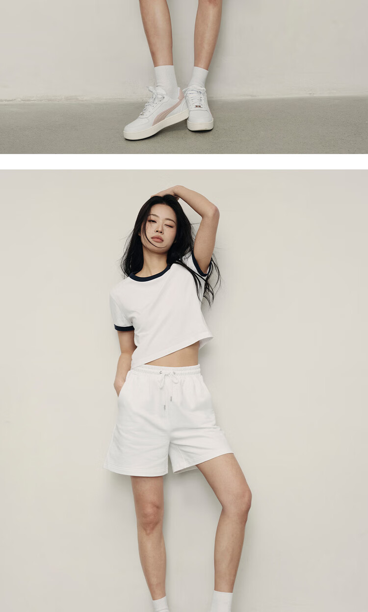 Giordano [Korean Celebrity Style] Women's Shorts, Pure Cotton Drawstring Elastic Waist Knit Sweatpants, Women's 05405553 18