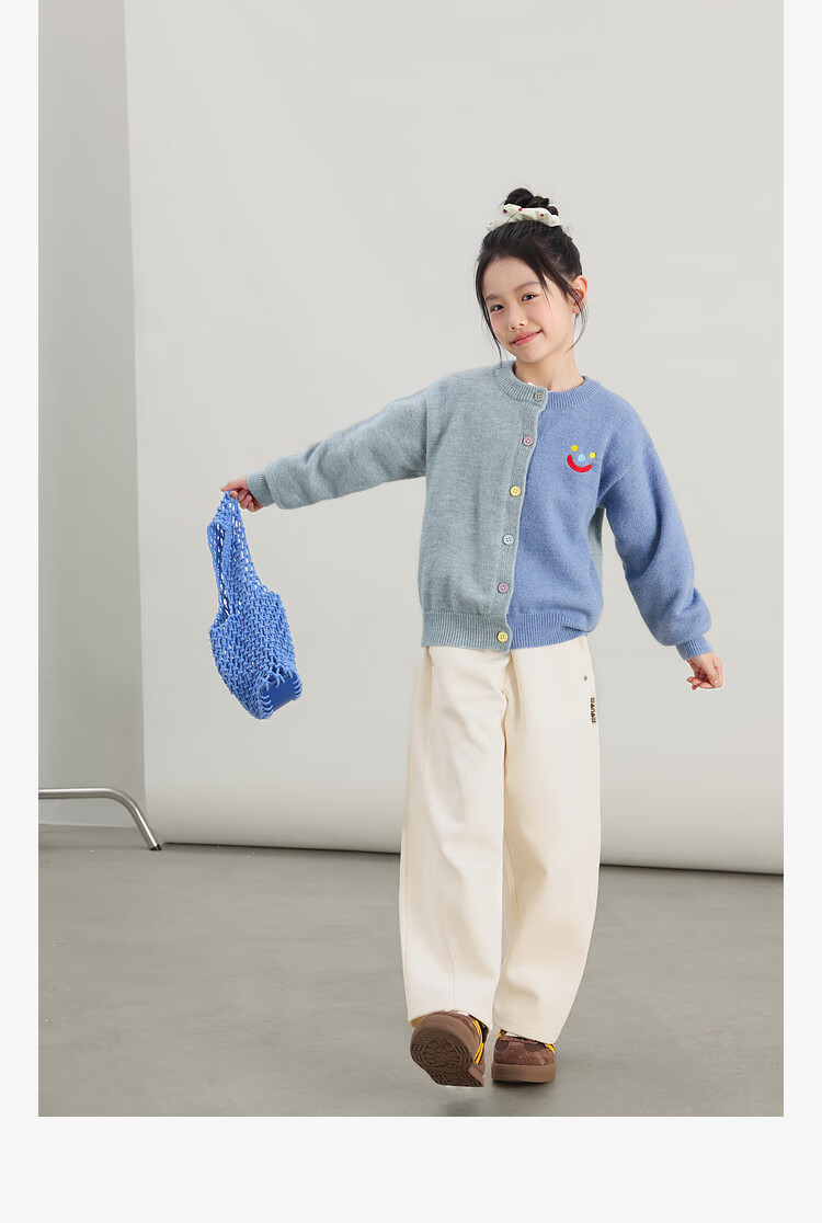 LUSON Chen Dazhu Girls' Knit Cardigan Autumn 2025 New Big Kids Fashion Children's Sweater 22