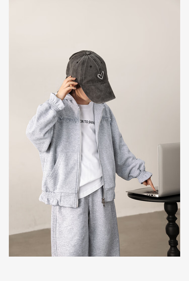 LUSON Chen Dazhu Girls Casual Set Autumn Thin Big Kids Sportswear Children's Autumn Clothes 24