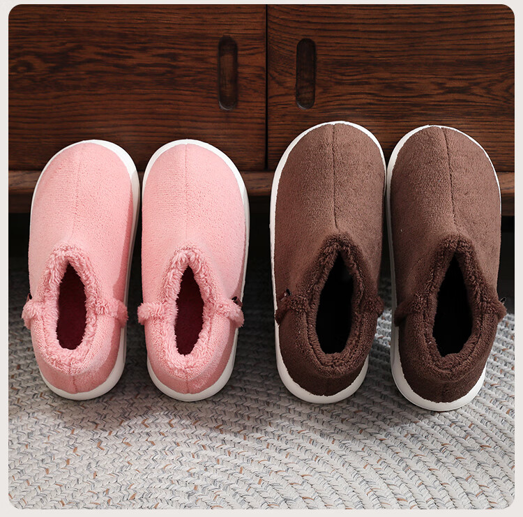 Paul Frank Authentic Autumn Winter Back Strap Cotton Shoes Unisex Outdoor Non-slip Fleece Warm Thick Sole White Size 40-41 5