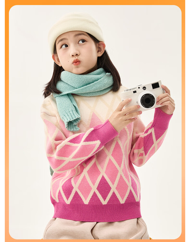 Jeanswest Kids Boys Sweater Autumn Winter 2025 New Children's Knitwear Warm Clothing Girls Half Turtleneck Base Shirt 9
