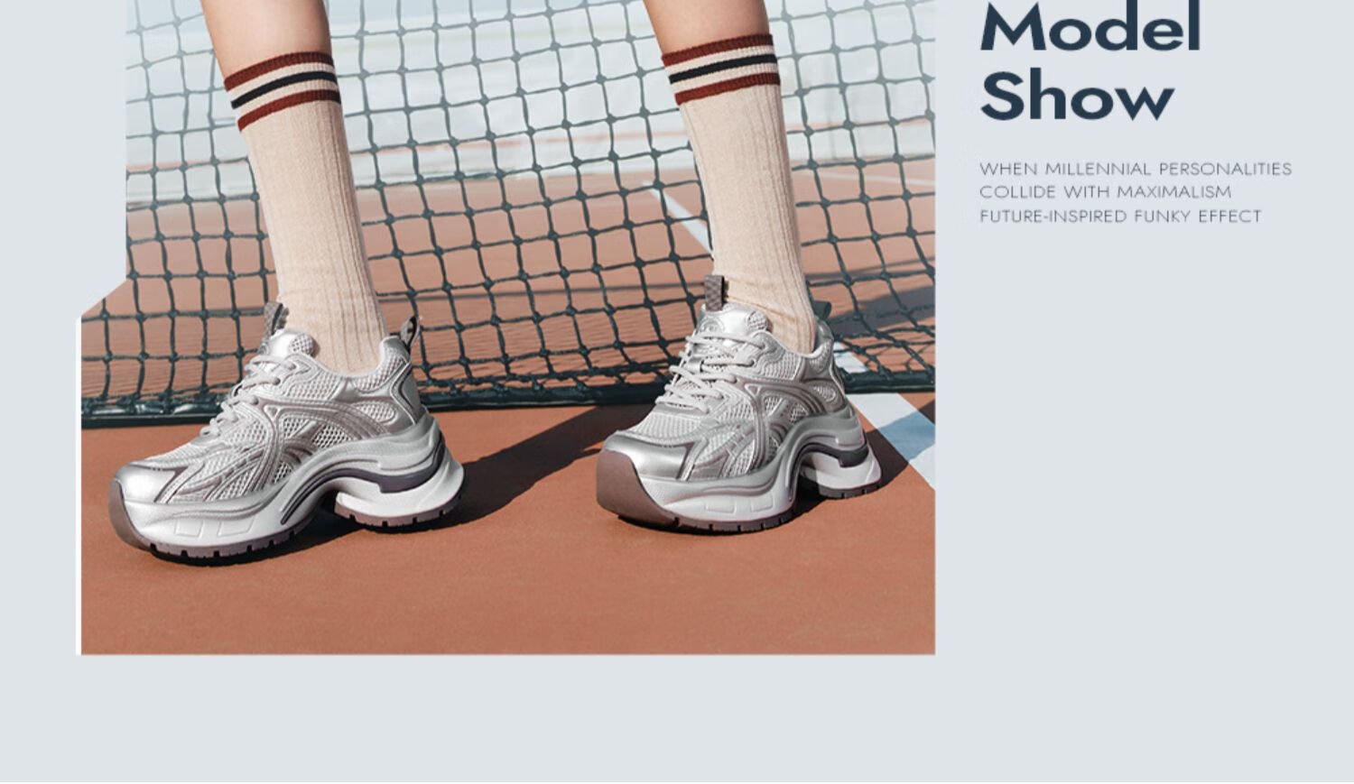 TATA TATA Interstellar Galaxy Thick-Soled Dad Sneakers Breathable Casual Sports Shoes 2025 Beige/Gold Size 38 4