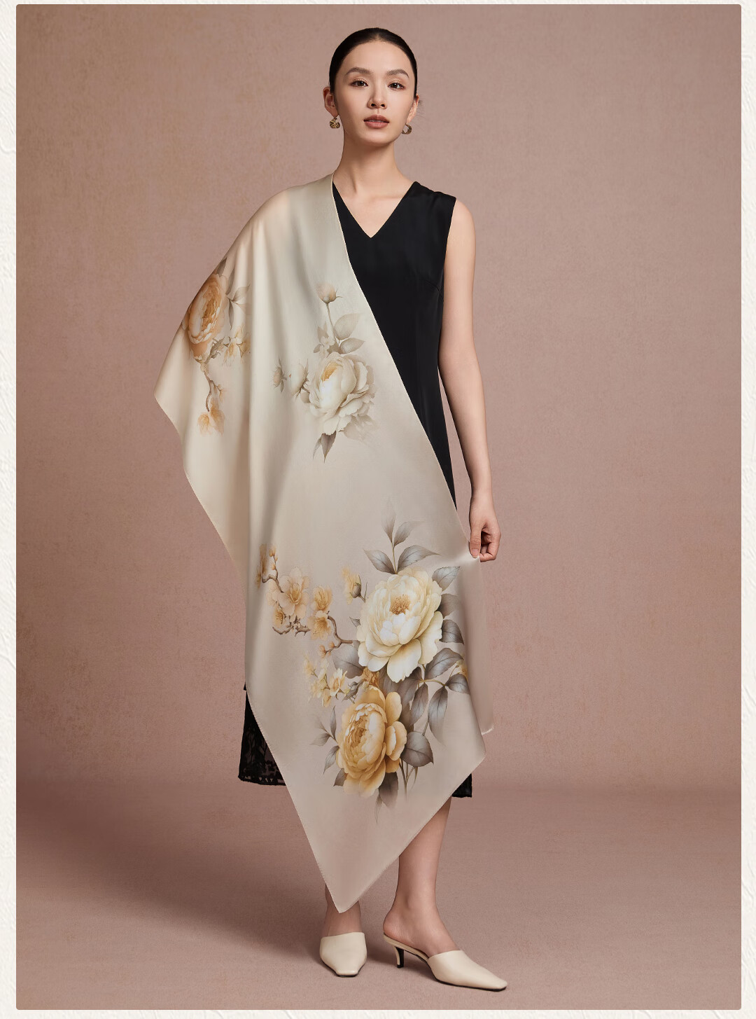 Shanghai Story [Upgraded 30% Encryption] Pure Silk Scarf Gift Box Mulberry Silk Shawl Birthday Gift for Mom Women 4