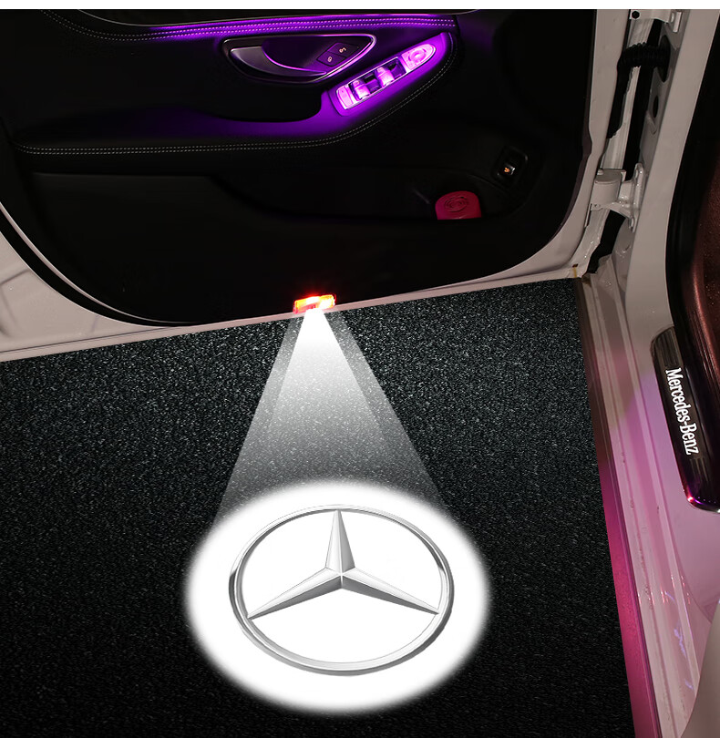 奔驰迎宾灯原厂新case级c200 e300 glc260l车 【glc/gla/a级/glb级