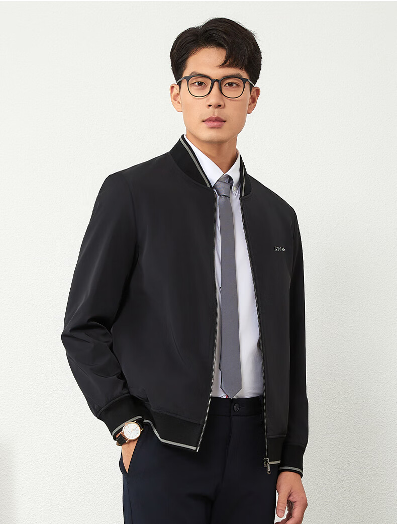 Goldlion GY Men's Autumn Winter Easy-Care Three-Proof Jacket JPB0133-MK132 Navy Blue L 9