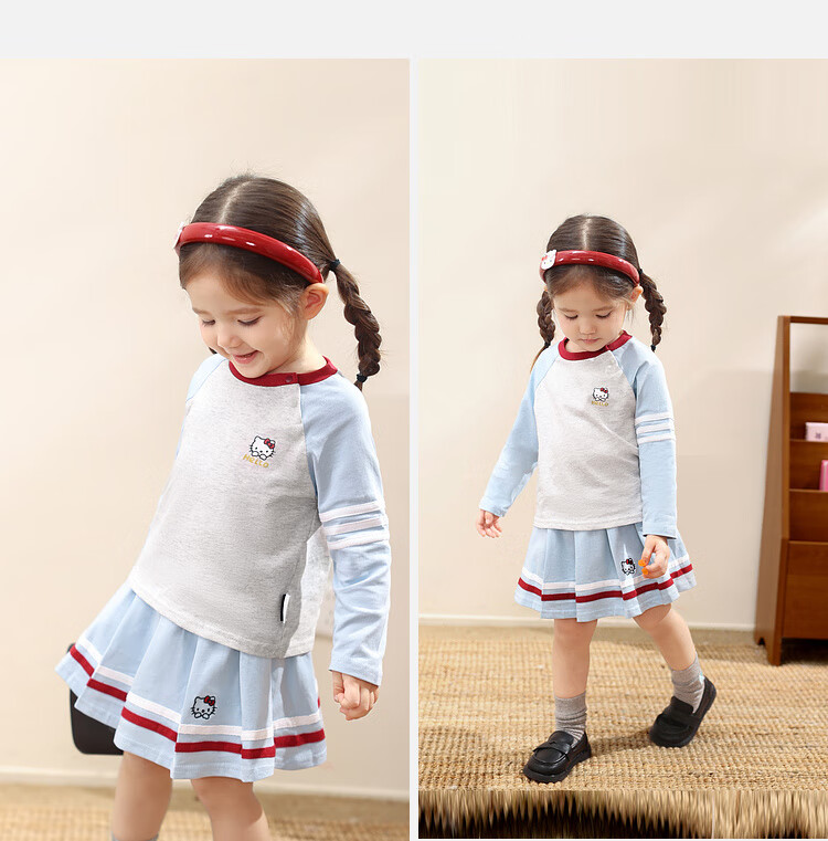 LUSON Little O Dad Baby Girl Toddler Set 2025 Autumn New Long Sleeve T-Shirt Sports Casual Fall Outfit 14