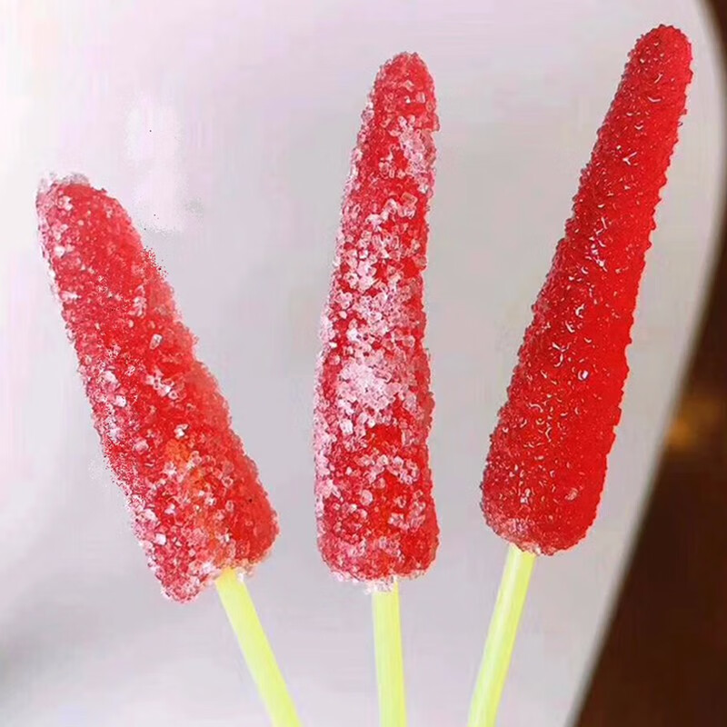 辣椒糖 儿时回忆辣椒形状糖麦芽糖糖果80后怀旧零食每袋约10根左右