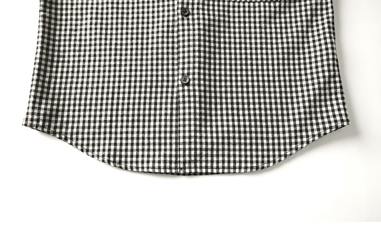 Duoduo Home Korean Style Black and White Check Boys' Long Sleeve Soft and Skin-Friendly Shirt Spring and Autumn Trendy Casual Top 14