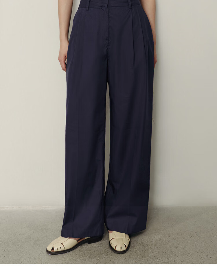 Giordano [Korean Celebrity Style] 2026 New Lyocell Cotton Pleated Wide-Leg Pants for Women 05415556 19