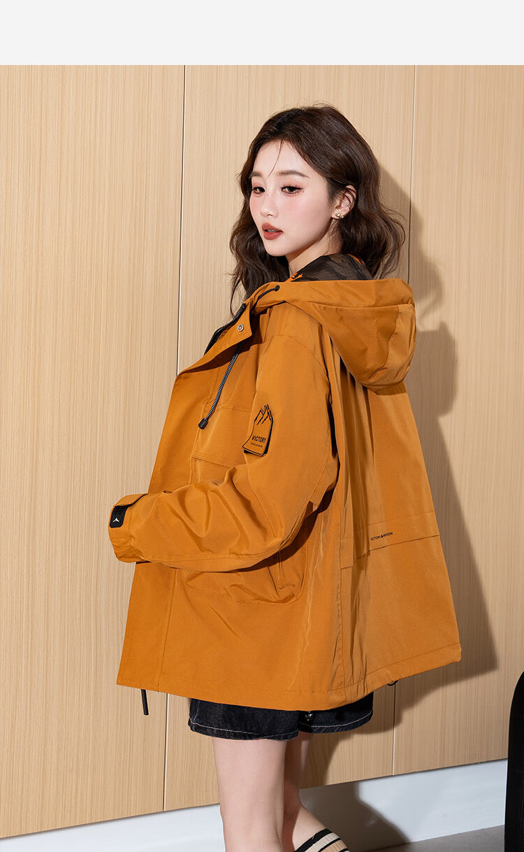 TonLion 2026 Women's Hooded Loose Workwear Stylish Comfortable Casual Jacket 12