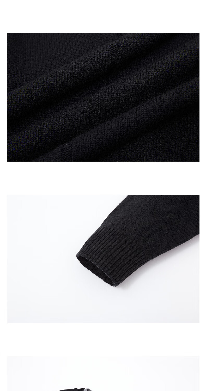 Earl Zuoer Wool Blend Two-in-One Henry Collar Autumn 2025 Long Sleeve Knit Base Shirt Men's Colorblock Sweater 32