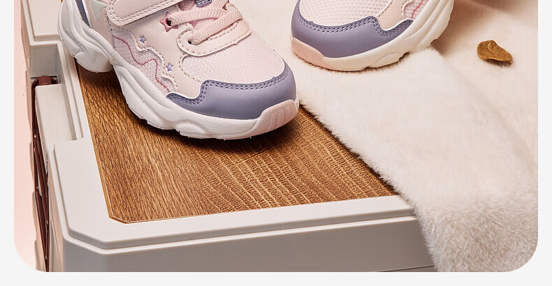 DAVE & BELLA Kids Winter Antibacterial Non-Slip Fleece-Lined Toddler Girls' Dad Sneakers 7