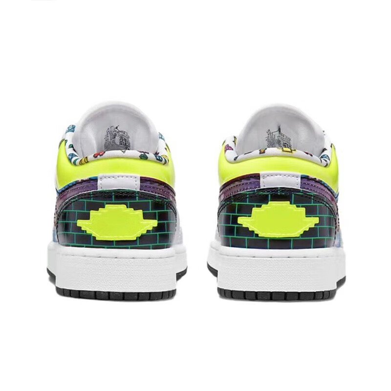 耐克(nike)女鞋air jordan 1 low 像素拼色运动休闲鞋板鞋dm8969-114