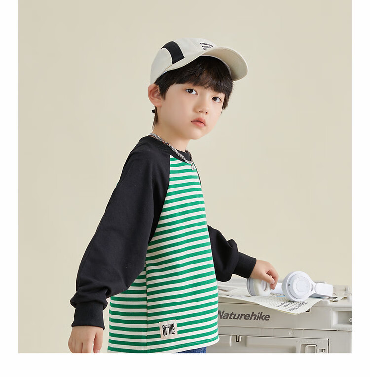 Duoduo Boys' Sweatshirt 2026 Spring Autumn Kids Waffle Stitch Raglan Sleeve Simple Versatile Top for Older Children 23