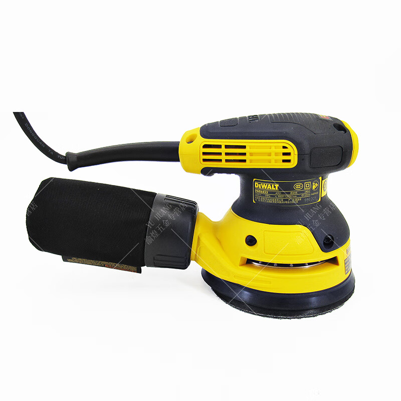 得伟dwe6423偏心砂磨机125圆型德伟木工家具墙面手持式砂纸打磨机14方