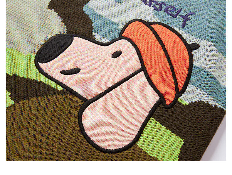 MQD Boys Sweater Knitwear 2025 Winter New Thickened Warm Artistic Half Turtleneck Top 11