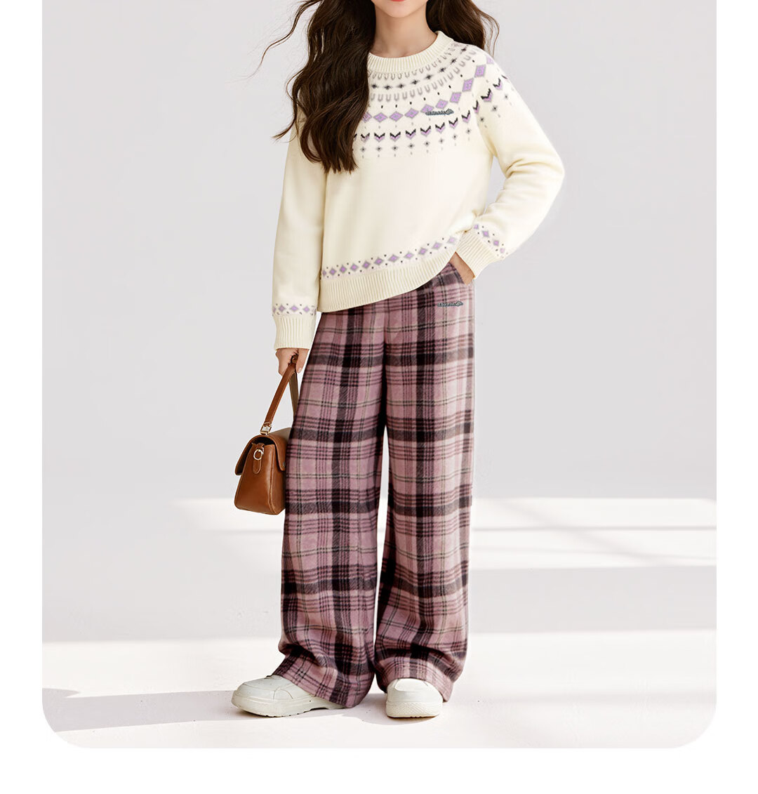 Disney Girls Cute Sweater Set 2025 Winter New Cartoon Skirt Children's Autumn Winter Dress 37