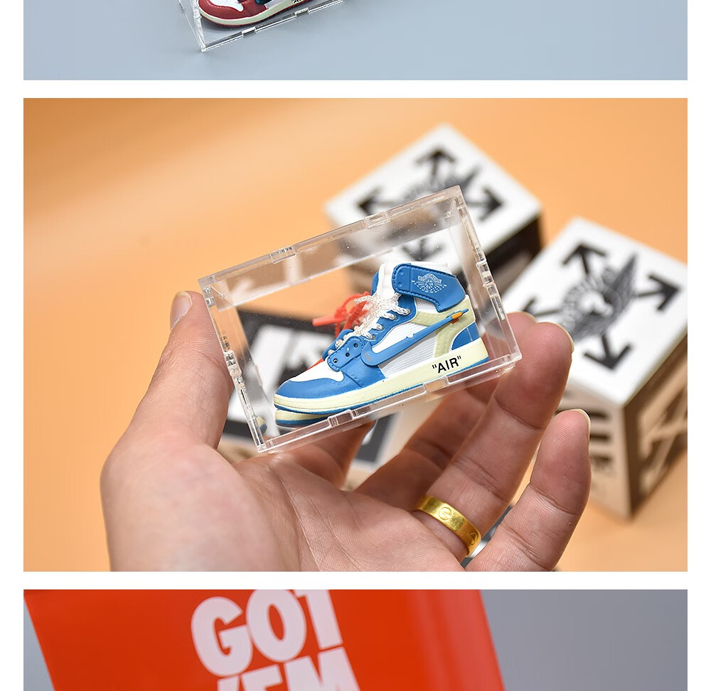 球鞋盲盒随机莆田 潮玩盒立体鞋模盲盒aj动漫限定球鞋桌面个性摆件