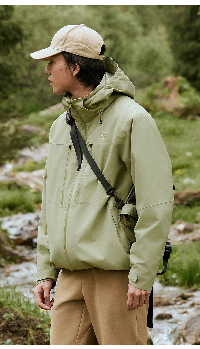 TECTOP Three-in-One Waterproof Hard Shell Jacket with Fleece Liner for Men Mountaineering 7