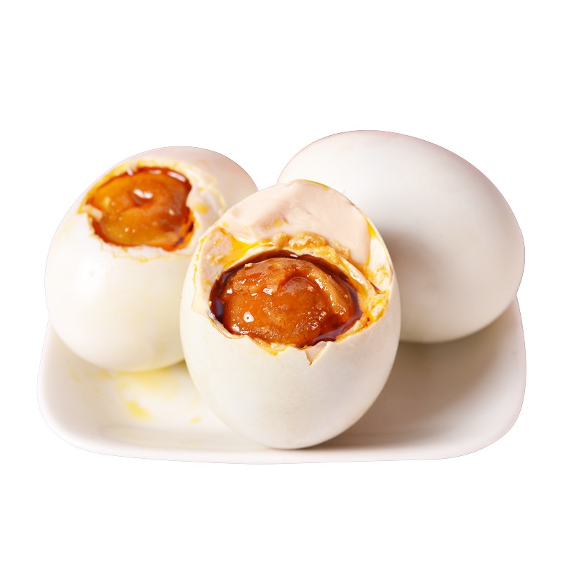 轻恋 咸鸭蛋 微山湖特产 麻鸭蛋 传统红泥腌制沙瓤流油 20枚【图片