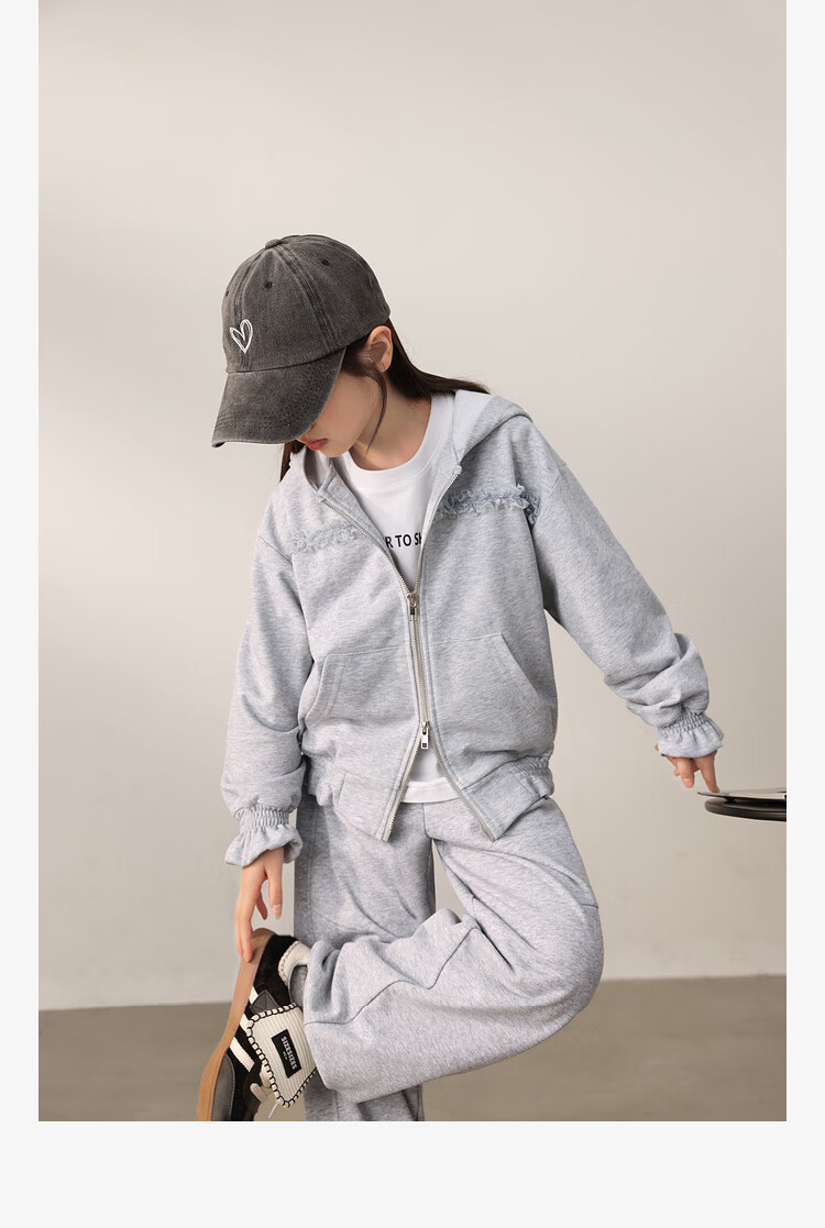 LUSON Chen Dazhu Girls Casual Set Autumn Thin Big Kids Sportswear Children's Autumn Clothes 14