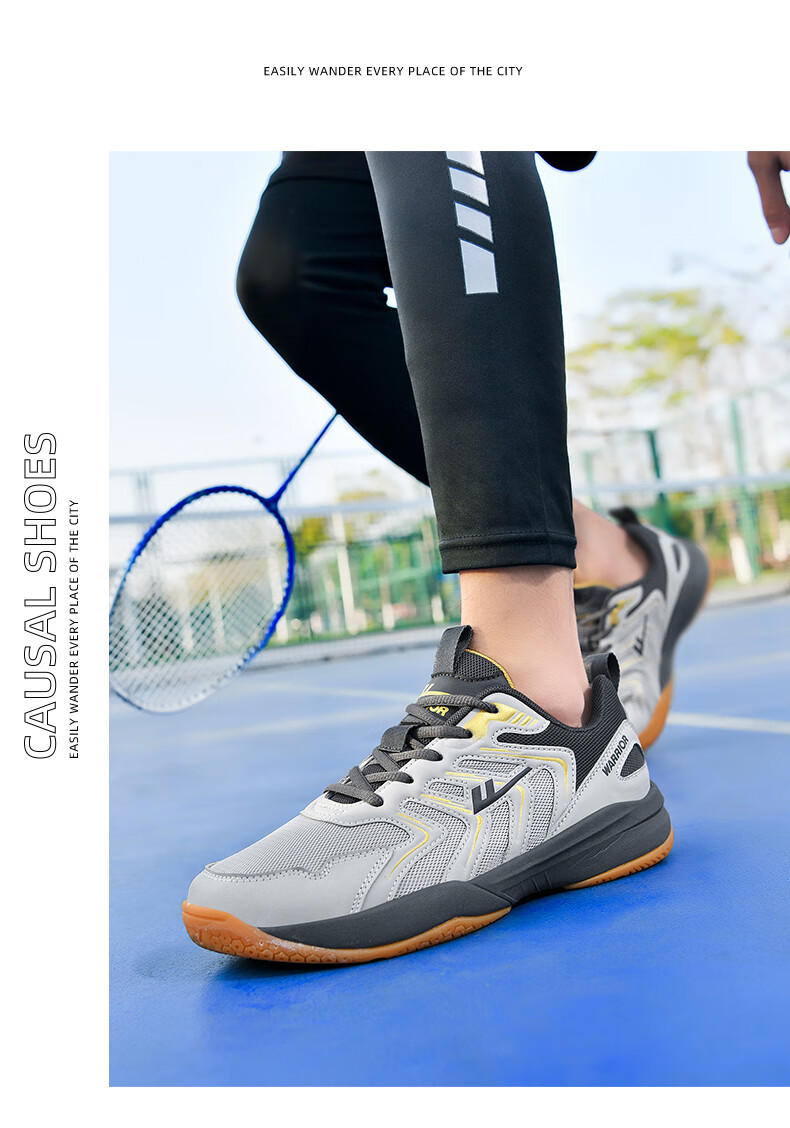 Warrior Badminton Shoes Table Tennis Shoes Tennis Shoes Training Shoes Unisex Parent-Child Model 1033 Size 40 White Pink 15