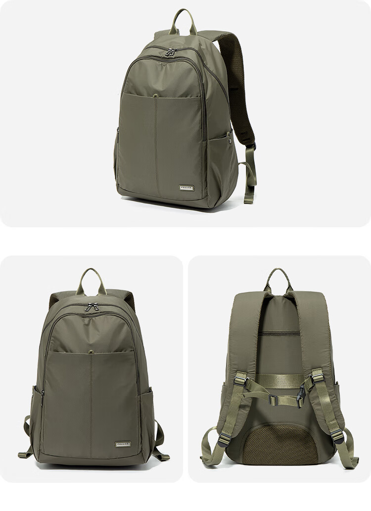 FOUVOR Fashion Women's Outdoor Casual Oxford Cloth Backpack Large Capacity Short Trip School Bag Gray 8