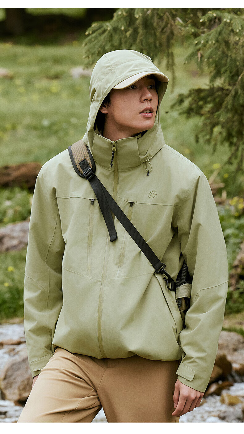 TECTOP Three-in-One Waterproof Hard Shell Jacket with Fleece Liner for Men Mountaineering 6