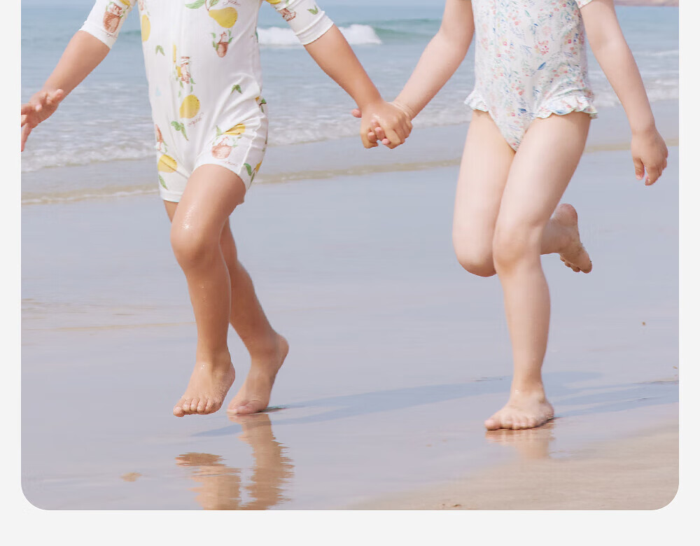 YEEHOO Kids Short Sleeve One-Piece Swimsuit Unisex Children's Thermal Spring Swimwear Summer Sun Protection UPF50+ 18