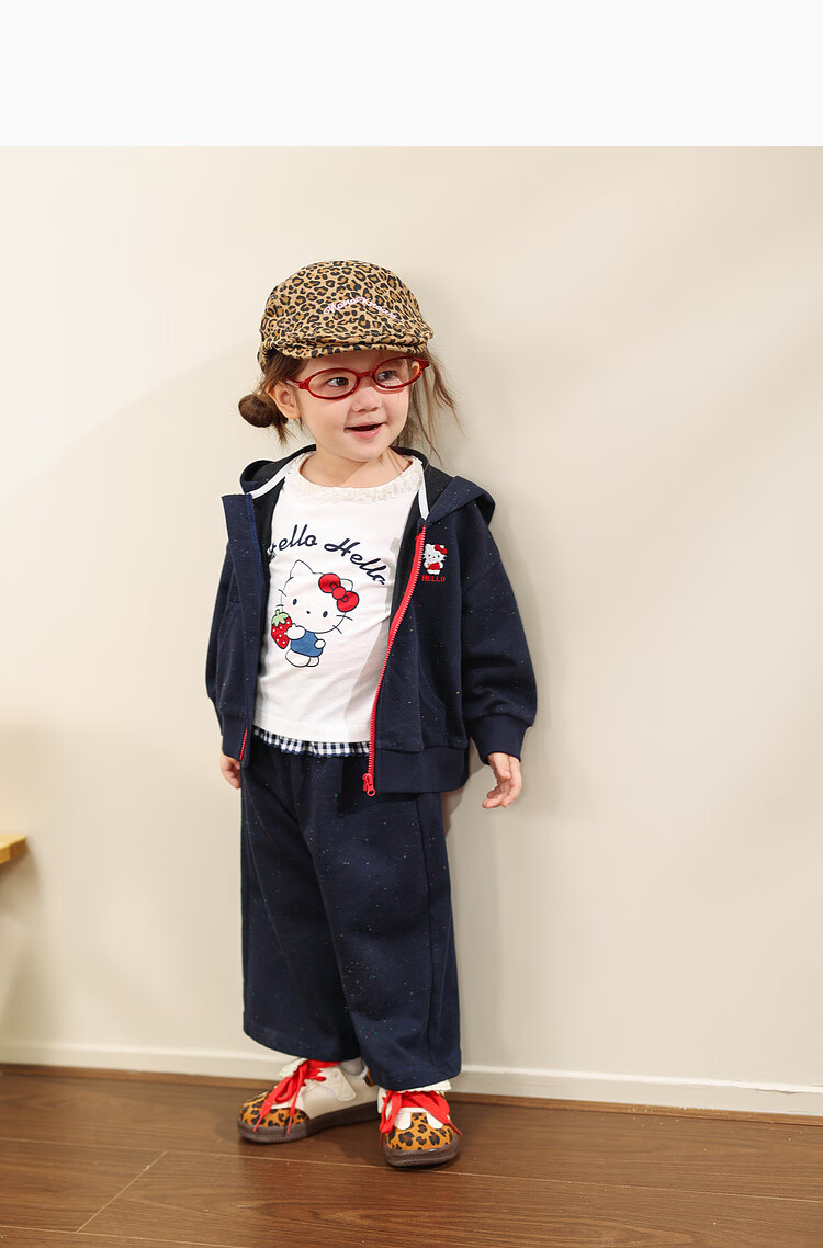 LUSON Little O Dad Baby Girl Autumn Outfit 2025 Spring and Autumn Long Sleeve Sweatshirt Jacket and Pants Baby Clothes 18