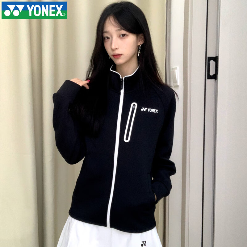 YONEX Autumn Winter Badminton Long Sleeve Hoodie Jacket Sportswear Men’s 150094BCR White L 18
