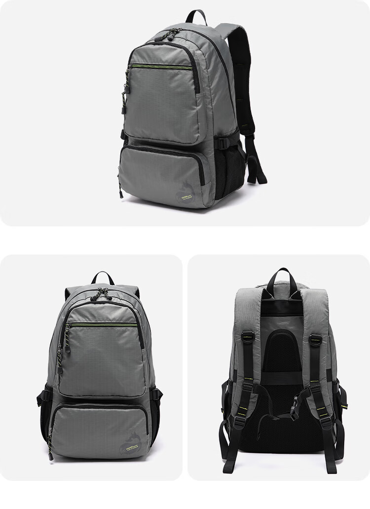 FOUVOR Outdoor Large Capacity Backpack for Women, Laptop Backpack, Student Travel Leisure Bookbag, Lightweight Travel Bag, Gray 6