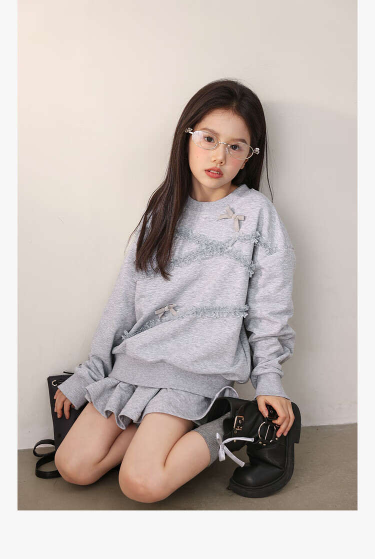 LUSON Chen Dazhu Girls Casual Set Autumn Thin Big Kids Sportswear Children's Autumn Clothes 5