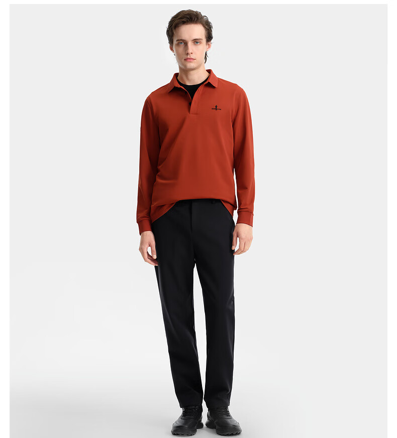 Biyinlefen [Dry Touch Pique] 2025 Autumn New Men's Skin-friendly Stretch Soft Textured Collar Long Sleeve Polo Shirt 13