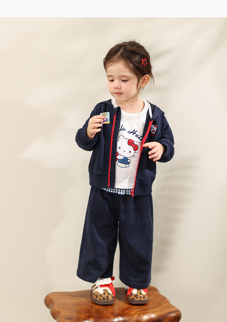 LUSON Little O Dad Baby Girl Autumn Outfit 2025 Spring and Autumn Long Sleeve Sweatshirt Jacket and Pants Baby Clothes 21