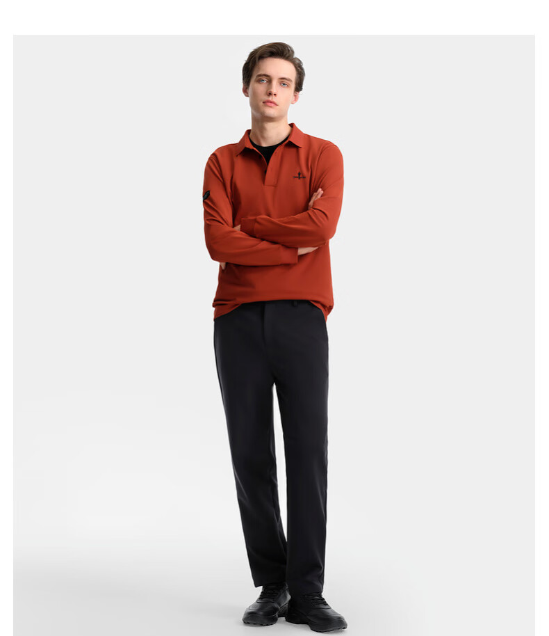 Biyinlefen [Dry Touch Pique] 2025 Autumn New Men's Skin-friendly Stretch Soft Textured Collar Long Sleeve Polo Shirt 11