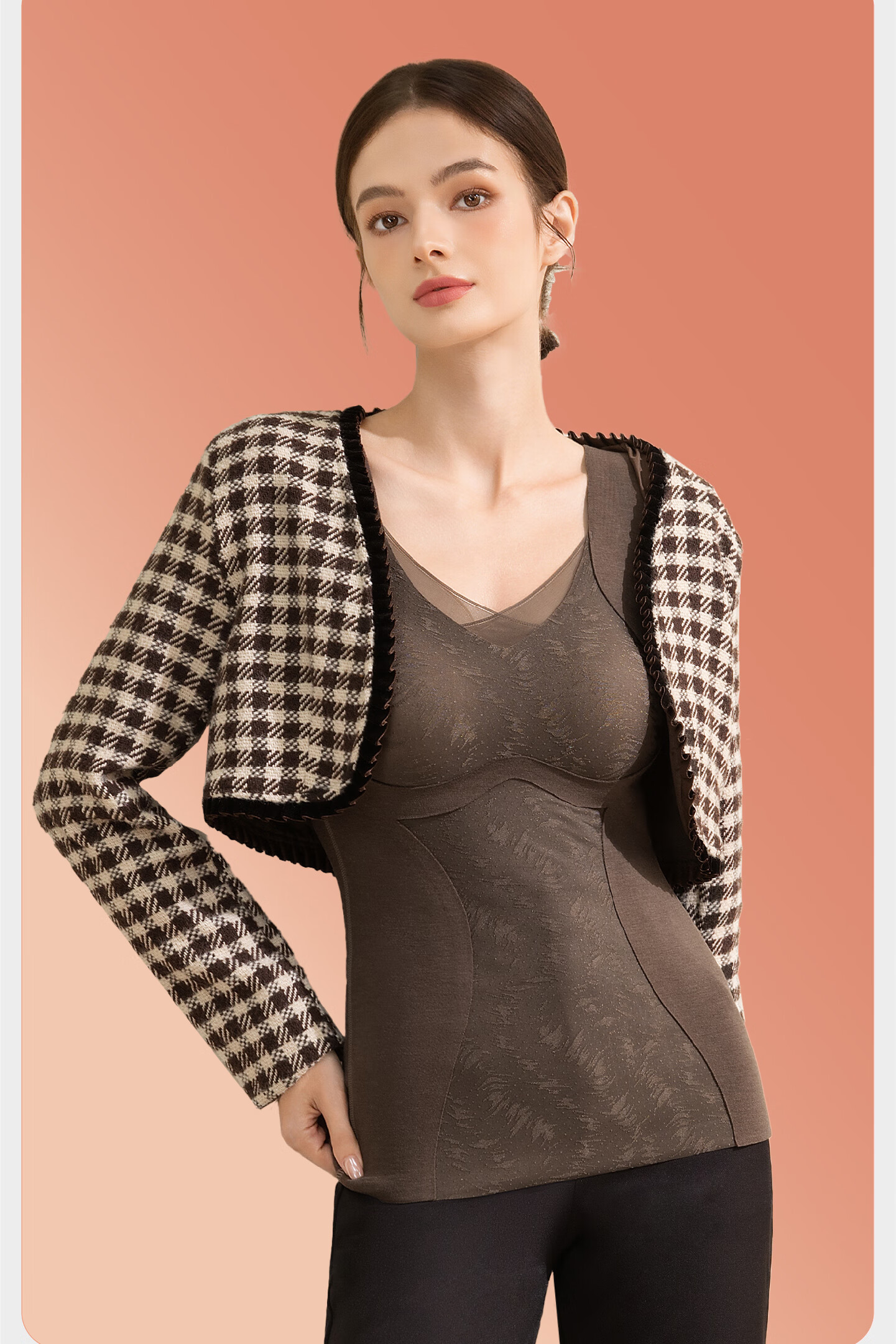 Tingmei Seamless Thermal Vest for Women with Built-in Bra Pads 2025 New Autumn Winter German Velvet Base Layer XL 17