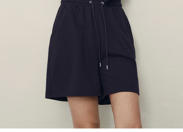 Giordano [Korean Celebrity Style] Women's Shorts, Pure Cotton Drawstring Elastic Waist Knit Sweatpants, Women's 05405553 4