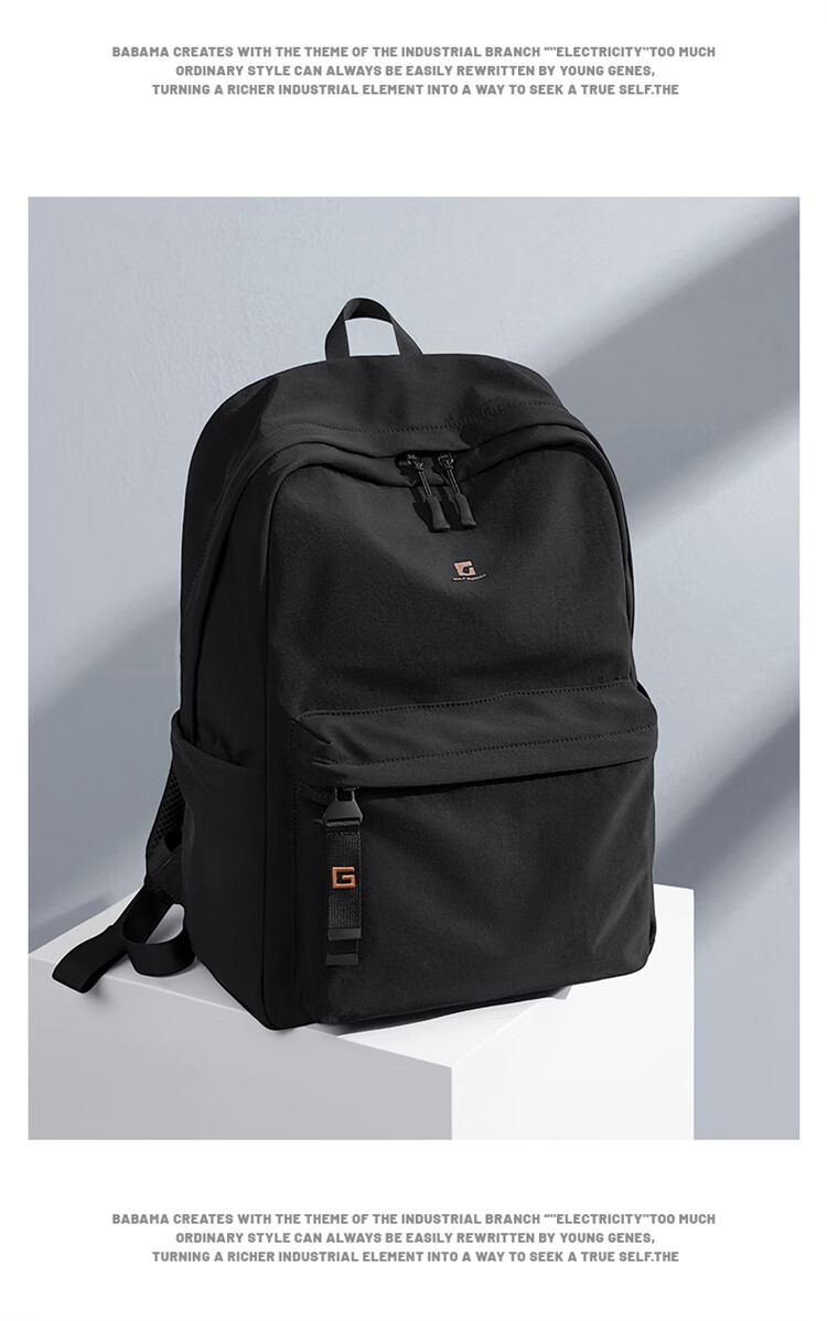 GOLF Trendy Lightweight Men's 14-inch Laptop Backpack Casual Travel School Bag for College Students 4